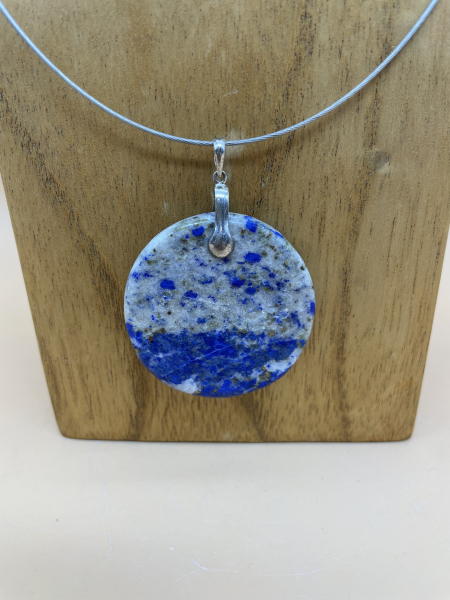 Lapislazuli Anhänger „clouds over the see“